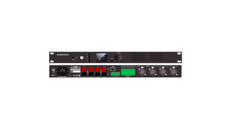 AT-PA-AM4X200DSP - Power Amplifier with DSP & DANTE